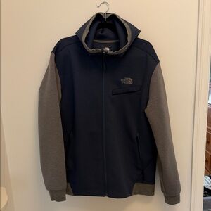 The North Face Blue & Gray Full-Zip Hooded Jacket | Men’s XL